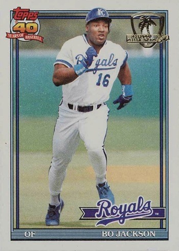1991 Topps Desert Shield #600 Bo Jackson Baseball Card 1991 Topps Desert Shield #600 Bo Jackson Baseball Card