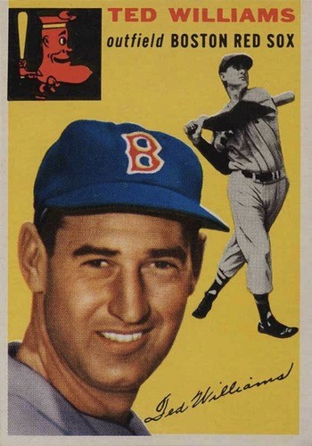 1954 Topps #250 Ted Williams Baseball Card 1954 Topps #250 Ted Williams Baseball Card