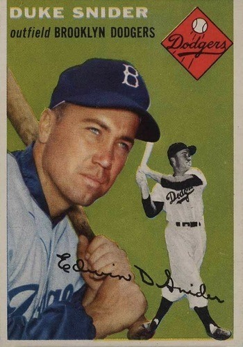 1954 Topps #32 Duke Snider Baseball Card