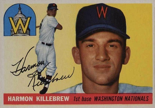 1955 Topps #124 Harmon Killebrew Rookie Card