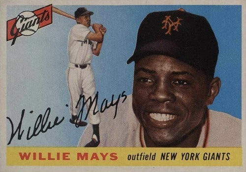 1955 Topps #194 Willie Mays Baseball Card 1955 Topps #194 Willie Mays Baseball Card