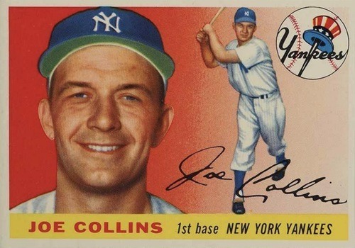 1955 Topps #63 Joe Collins Baseball Card 1955 Topps #63 Joe Collins Baseball Card