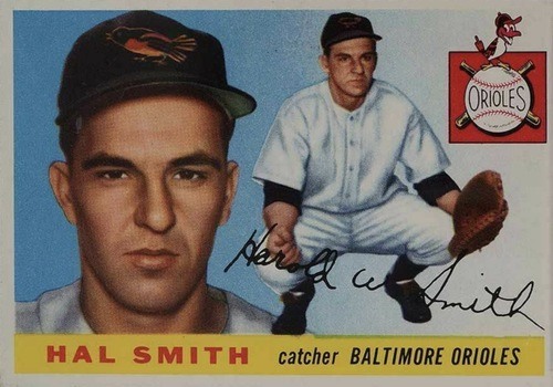 1955 Topps #8 Hal Smith Baseball Card