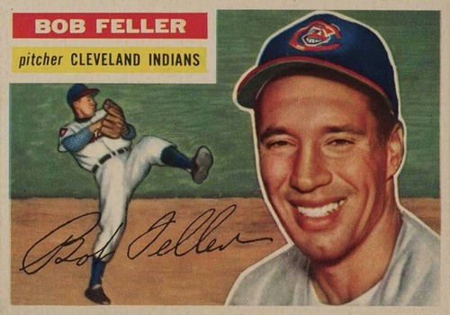 1956 Topps #200 Bob Feller Baseball Card