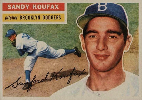 1956 Topps #79 Sandy Koufax Baseball Card 1956 Topps #79 Sandy Koufax Baseball Card