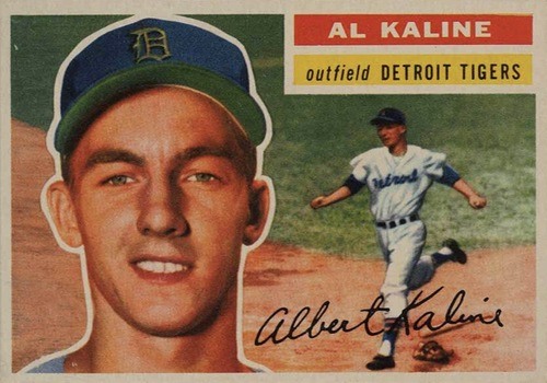 1956 Tpps #20 Al Kaline Baseball Card 1956 Tpps #20 Al Kaline Baseball Card