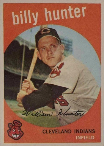 1959 Topps #11 Billy Hunter Baseball Card 1959 Topps #11 Billy Hunter Baseball Card