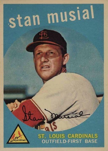1959 Topps #150 Stan Musial Baseball Card 1959 Topps #150 Stan Musial Baseball Card