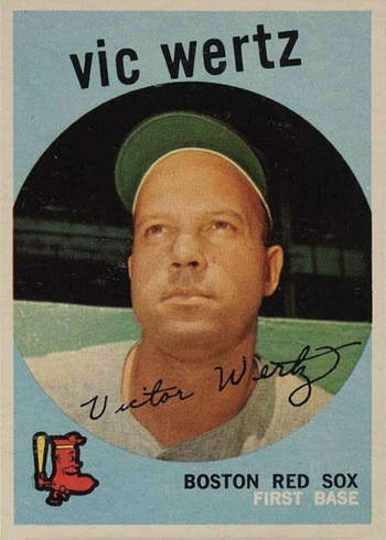 1959 Topps #500 Vic Wertz Baseball Card
