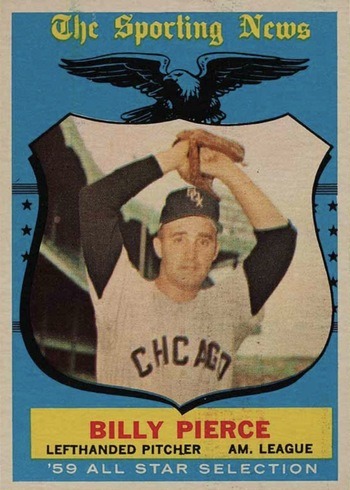 1959 Topps #572 Billy Pierce All-Star Baseball Card 1959 Topps #572 Billy Pierce All-Star Baseball Card