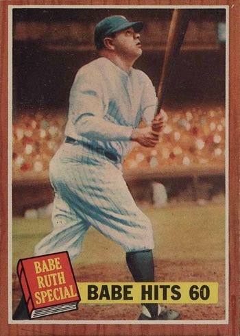 1962 Topps #139 Babe Ruth Hits 60 Baseball Card