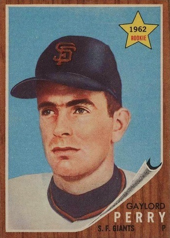 1962 Topps #199 Gaylord Perry Rookie Card