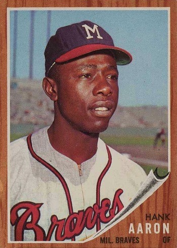 1962 Topps #320 Hank Aaron Baseball Card