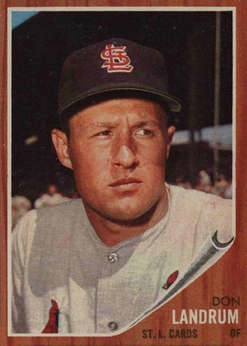 1962 Topps #323 Don Landrum Baseball Card