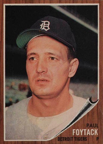 1962 Topps #349 Paul Foytack Baseball Card