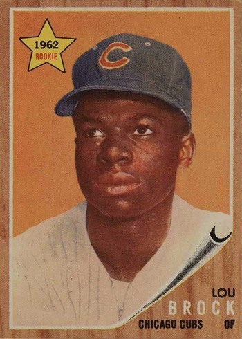 1962 Topps #387 Lou Brock Rookie Card