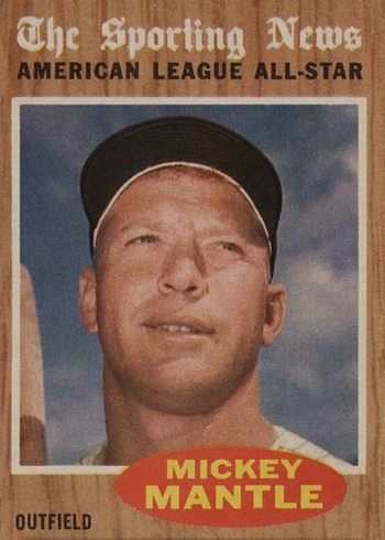 1962 Topps #471 Mickey Mantle All-Star Baseball Card