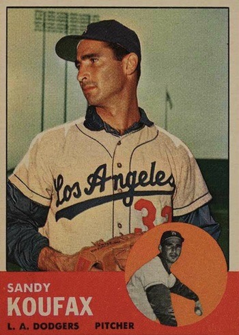 1963 Topps #210 Sandy Koufax Baseball Card