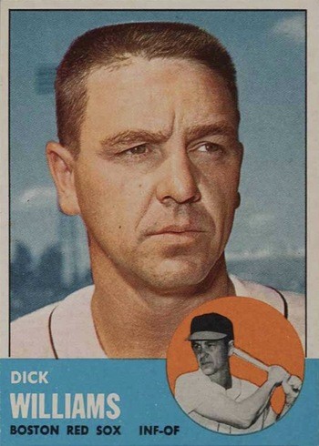 1963 Topps #328 Dick Williams Baseball Card 1963 Topps #328 Dick Williams Baseball Card