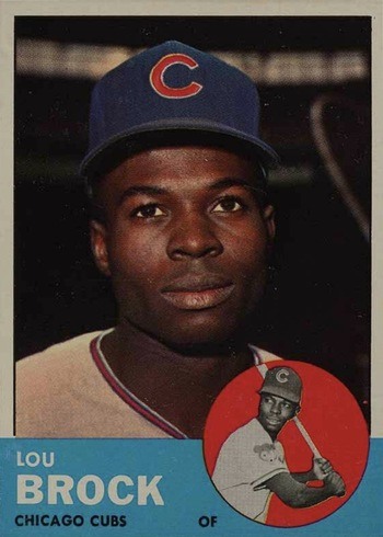 1963 Topps #472 Lou Brock Baseball Card