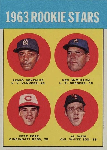 1963 Topps #537 Pete Rose Rookie Card