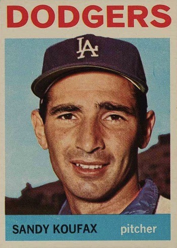 1964 Topps #200 Sandy Koufax Baseball Card 1964 Topps #200 Sandy Koufax Baseball Card