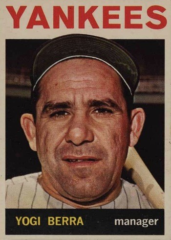 1964 Topps #21 Yogi Berra Baseball Card 1964 Topps #21 Yogi Berra Baseball Card
