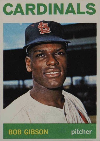 1964 Topps #460 Bob Gibson Baseball Card 1964 Topps #460 Bob Gibson Baseball Card