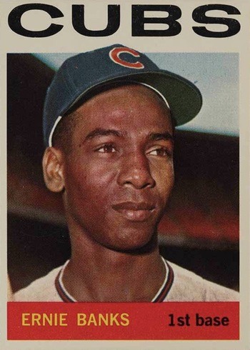 1964 Topps #55 Ernie Banks Baseball Card