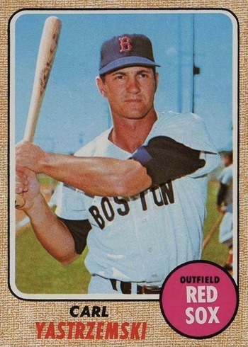 1968 Topps #250 Carl Yastrzemski Baseball Card 1968 Topps #250 Carl Yastrzemski Baseball Card