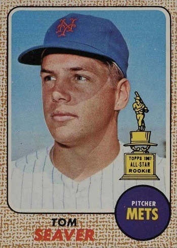 1968 Topps #45 Tom Seaver Baseball Card 1968 Topps #45 Tom Seaver Baseball Card