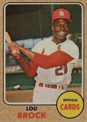1968 Topps #520 Lou Brock Baseball Card
