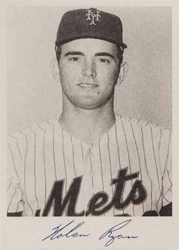 1969 Mets Team Issue Nolan Ryan Baseball Card