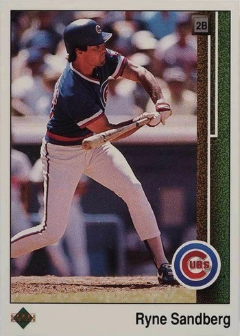 1989 Upper Deck #120 Ryne Sandberg Baseball Card 1989 Upper Deck #120 Ryne Sandberg Baseball Card