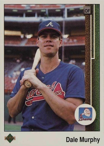1989 Upper Deck #357 Dale Murphy Baseball Card 1989 Upper Deck #357 Dale Murphy Baseball Card