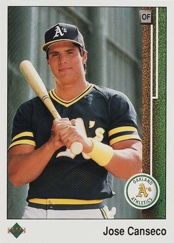 1989 Upper Deck #371 Jose Canseco Baseball Card 1989 Upper Deck #371 Jose Canseco Baseball Card