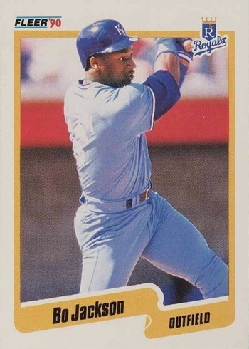 1990 Fleer #110 Bo Jackson Baseball Card
