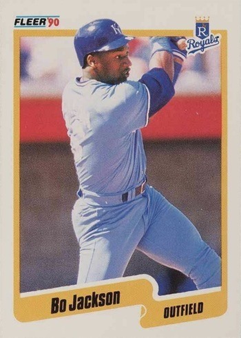 1990 Fleer #110 Bo Jackson Baseball Card 1990 Fleer #110 Bo Jackson Baseball Card