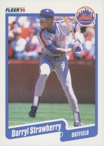 1990 Fleer #217 Darryl Strawberry Baseball Card