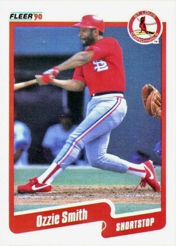 1990 Fleer #260 Ozzie Smith Baseball Card 1990 Fleer #260 Ozzie Smith Baseball Card