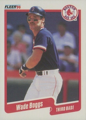 1990 Fleer #268 Wade Boggs Baseball Card 1990 Fleer #268 Wade Boggs Baseball Card