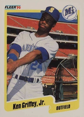 1990 Fleer #513 Ken Griffey Jr. Baseball Card 1990 Fleer #513 Ken Griffey Jr. Baseball Card