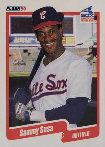 1990 Fleer #548 Sammy Sosa Rookie Card 1990 Fleer #548 Sammy Sosa Rookie Card