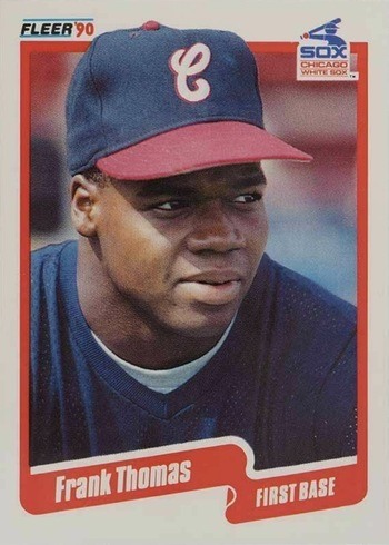 1990 Fleer Update #U87 Frank Thomas Rookie Card 1990 Fleer Update #U87 Frank Thomas Rookie Card