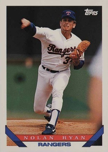 1993 Topps #700 Nolan Ryan Baseball Card 1993 Topps #700 Nolan Ryan Baseball Card