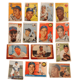 Hank Aaron, Ernie Banks, Al Kaline, Ted Williams, Jackie Robinson, Roberto Clemente and Willie Mays Baseball Cards Hank Aaron, Ernie Banks, Al Kaline, Ted Williams, Jackie Robinson, Roberto Clemente and Willie Mays Baseball Cards