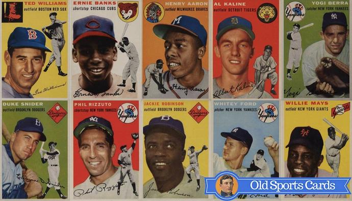 Most Valuable 1954 Topps Baseball Cards