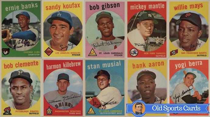 Most Valuable 1959 Topps Baseball Cards