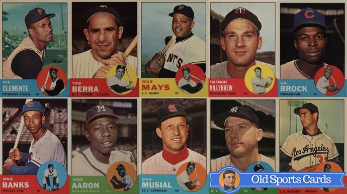 Most Valuable 1963 Topps Baseball Cards