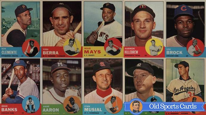 Most Valuable 1963 Topps Baseball Cards Most Valuable 1963 Topps Baseball Cards